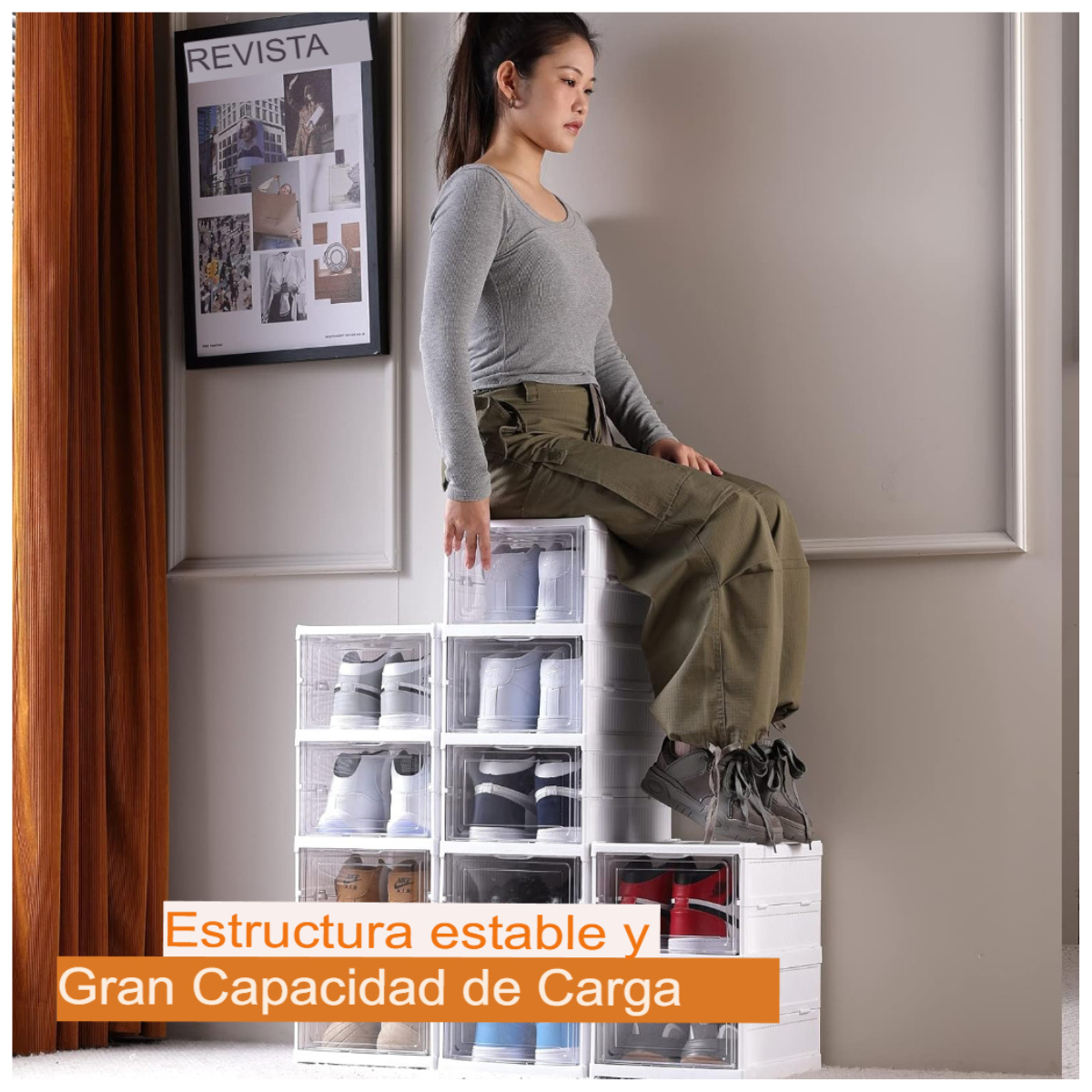 👟🧹 Organizador de zapatos de 6 pisos